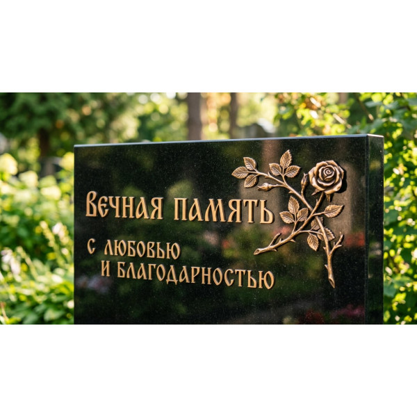 Бронзовые изделия на памятник — оформление надгробий