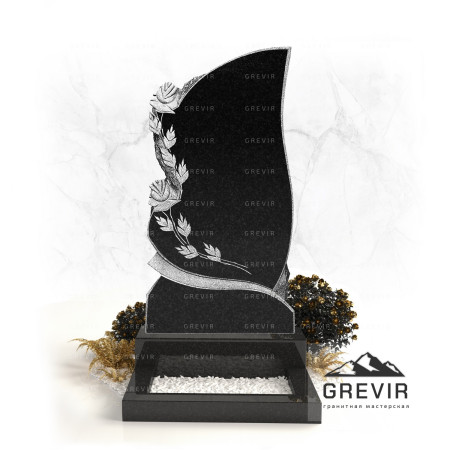 Памятник из гранита с двумя цветами gr250