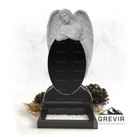 Гранитный памятник с барельефом gr300 Гранитный памятник с барельефом gr300