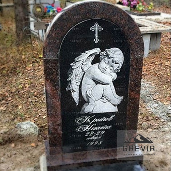 Памятники на могилу детям с ангелом фото