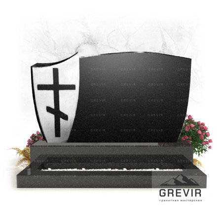 Горизонтальный памятник из гранита gr544