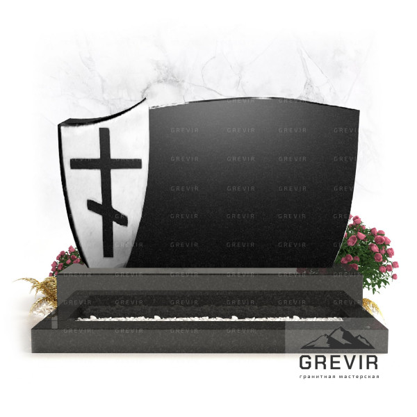 Горизонтальный памятник из гранита gr544