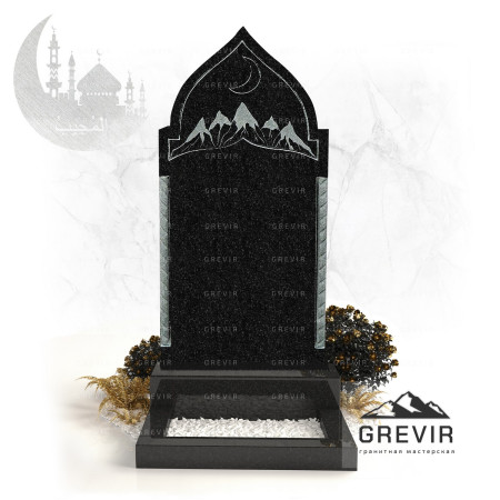 Мусульманский памятник из гранита gr733
