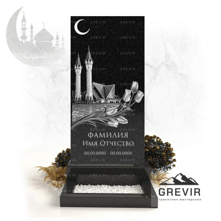 Мусульманский памятник из гранита gr742