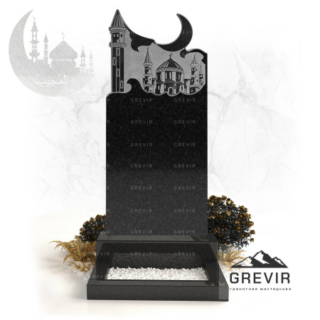 Мусульманский памятник из гранита gr751