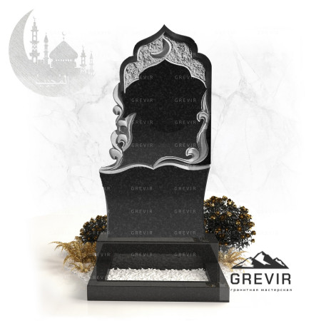 Мусульманский гранитный памятник gr790