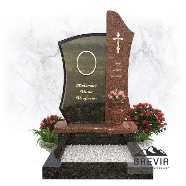 Памятник из гранита Дымовский и Лезники: Вечная Память и Благородство