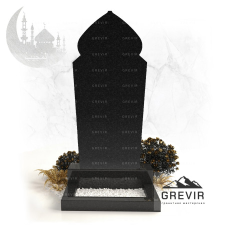 Гранитный мусульманский памятник gr874