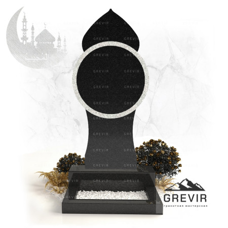 Гранитный мусульманский памятник gr877