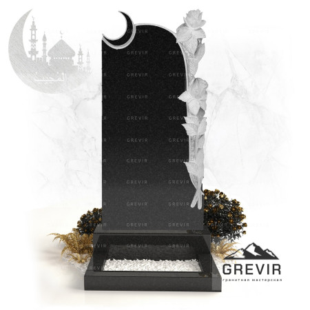 Гранитный мусульманский памятник gr882