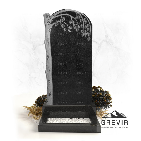 Гранитный памятник с деревом gr902