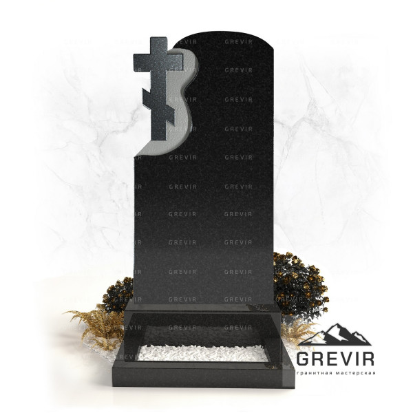 Гранитный памятник с крестом GR904 – Вечная Память и Достоинство