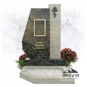 Памятник из цветного гранита Сопка-Бунтина и Мансуровский gr981
