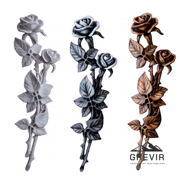 Литьевая фигурка 'Розы' для интерьера