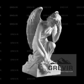 Скульптура ангела на могилу из литьевого мрамора fgi2042