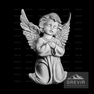 Эскиз для памятника: маленький молящийся ангелочек на коленях
