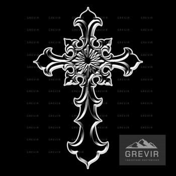 Крест для гравировки 101129