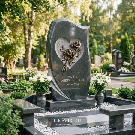Мемориал «Цветочная Нежность» с сердцем
