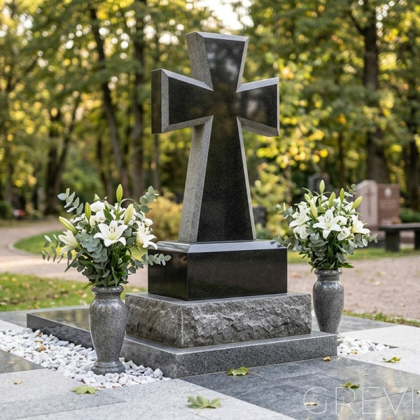 Памятник «Голгофа» с фактурным сколом