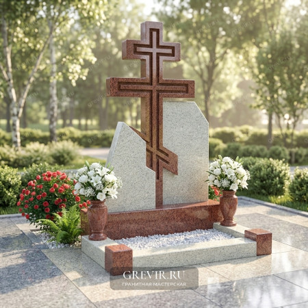 Памятник из цветного гранита Мансуровский и Лезники gr950