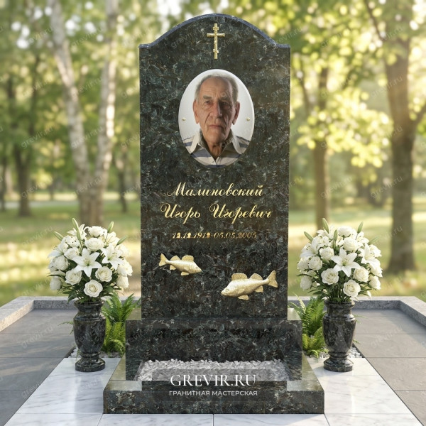 Памятник из цветного гранита Сопка-бунтина: Вечная память и благородство