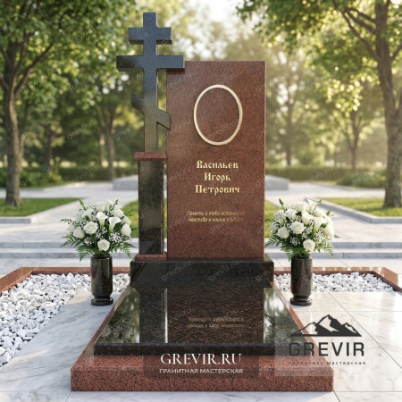 Памятник из гранита Дымовский и Лезники gr1022