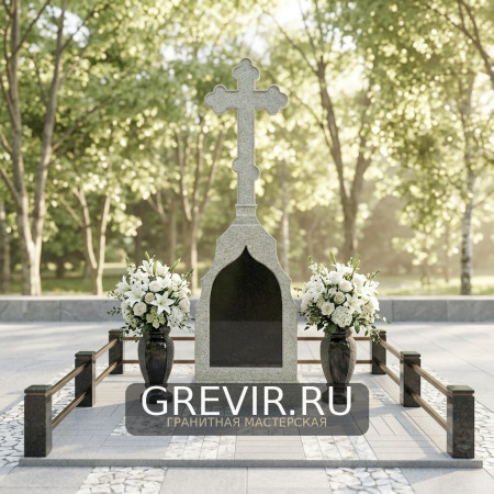 Голгофа из гранита из белого гранита gr318
