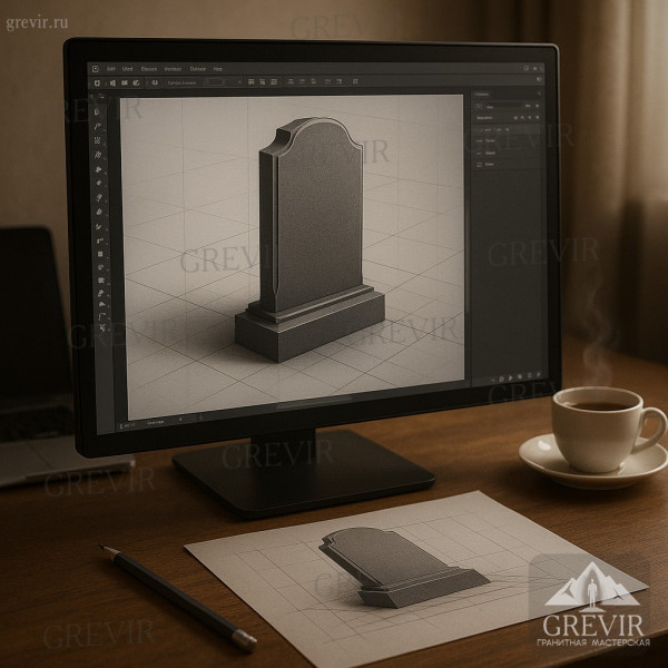 3D-моделирование памятника перед заказом