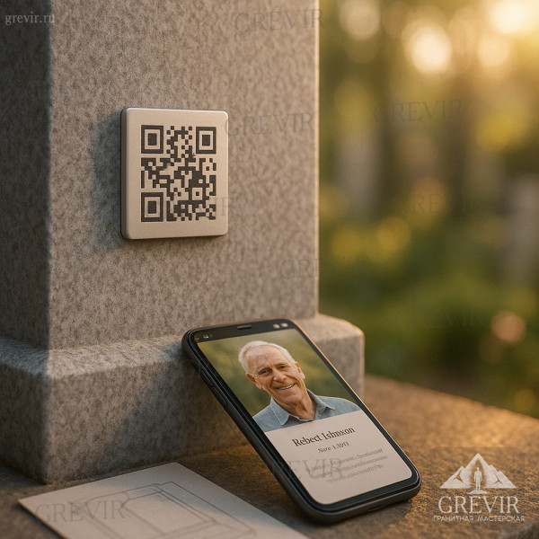 Оформление QR-памятника с доступом к воспоминаниям