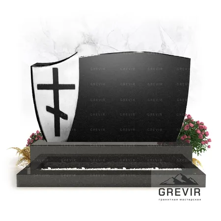 Горизонтальный памятник из гранита gr544
