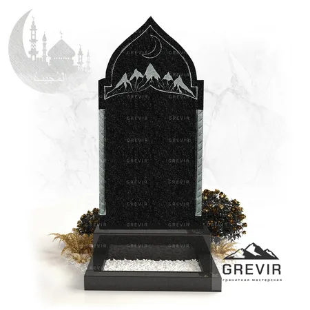 Мусульманский памятник из гранита gr733