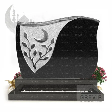 Мусульманский гранитный памятник gr776