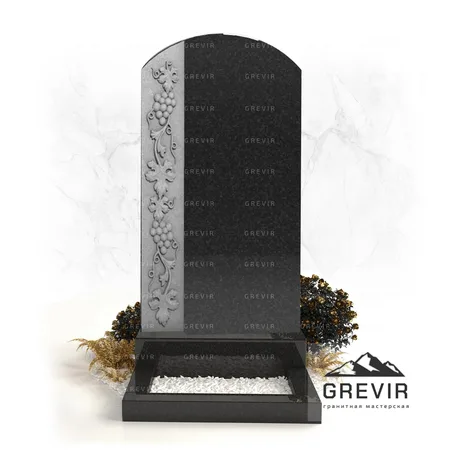 Памятник из гранита с деревом gr855
