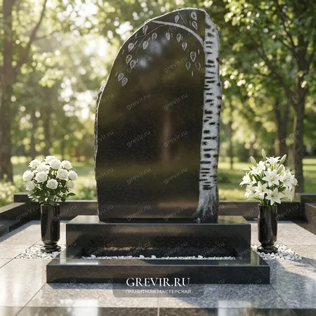 Гранитный памятник в виде дерева gr922